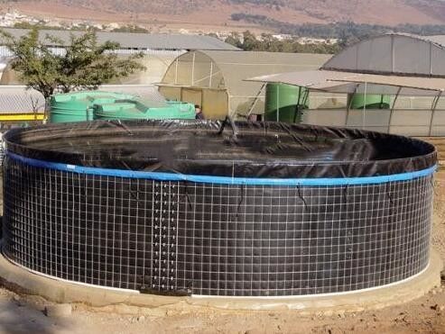 Kapaklı 20000L PVC Balık Yetiştiriciliği Tankı, Tarım İçin Esnek Tente Hasır Tankı