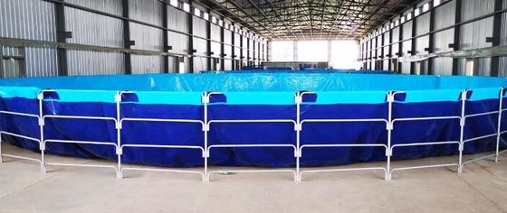 50000L Katlanabilir PVC Tente Balık Yetiştiriciliği Tankı Balık Göleti Plastik Tank Açık Balık Göleti