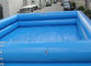 Aile Yüzme Havuzu Malzemesi İçin Yanmaz PVC Tenteli 8M * 6M Şişme Yüzme Havuzu