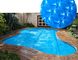 UV Koruma PE Kabarcık Suya Dayanıklı Yüzme Havuzu Dikdörtgen Havuz İçin Güneş Kapağı