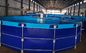 Metal Çerçeve Balık Göleti Plastik Tank ile Açık Yuvarlak TPU 50000L 100000L Balık Yetiştiriciliği Tankı