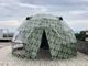 Kamuflaj Açık Otel Çelik 5M Jeodezik Kubbe Çadır UV Direnci Kubbe Kamp Çadırı