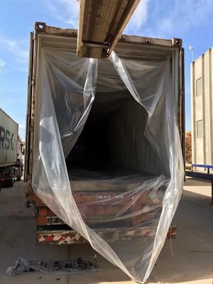 20ft 40ft PE kuru toplu konteyner 150mic polietilen deniz ürünleri