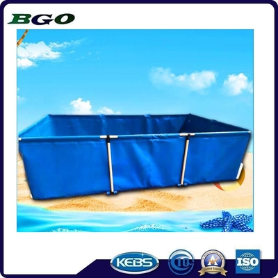 Qingdao Kargo Limanı Su geçirmez su yetiştirme çiftlikleri için Tarpaulin Balık Tankı
