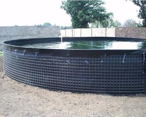 30000 L PVC Tente Balık Tankı Balık Yetiştiriciliği için Güçlü Paslanmaz Çelik Tel Balık Göleti