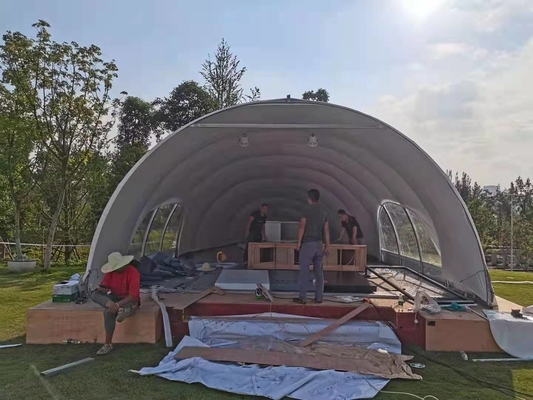 Açık Lüks Otel Glamping Tatil Çadırı UV Dayanıklı 5mx7m Kabuk Çadırı