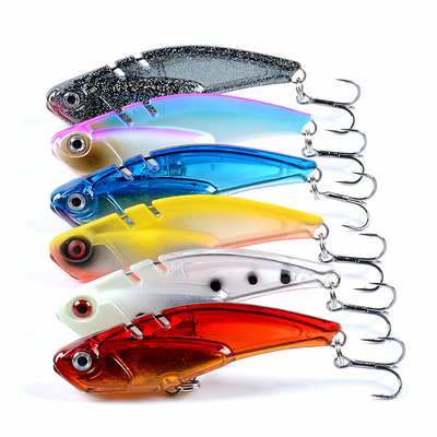 Çok daha uzun çekim VIB Balık avı yem 6 Renk 6.90CM/19.30g 8# Kanca