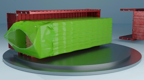 100mikron 20ft 40ft PE Büyük Kuru Toplu Liner Jumbo Kuru Çanta Kapalı Fermuar
