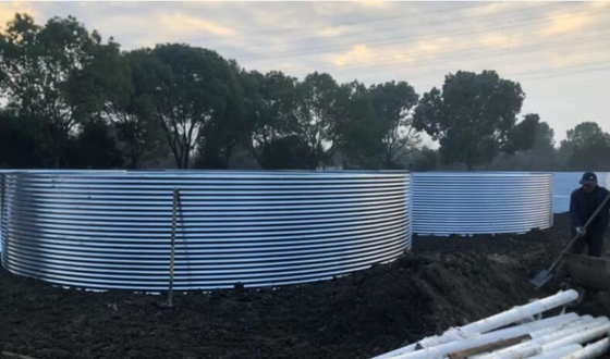 Yüksek yoğunluklu galvanizli levha tarpaulin balık tankı 5M D 1.45M H