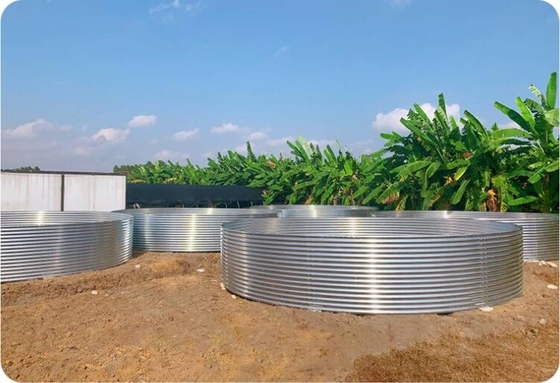 Galvanize Yaprak Akvaryumlar Tarpaulin Balık Yetiştirme Tankı 30M Enlem Büyük