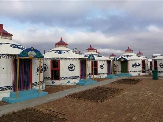 Deneyin Moğol Kültürünün Büyüsü Yurt Bambu Yapısı Jeodezik Kubbe Çadırı