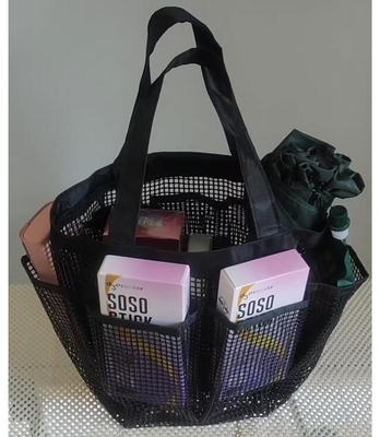 Solunumlu PVC Mesh Plaj Çantası Dış Aktiviteleri İçin Spor Çantası Özel LOGO