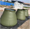 Yangın Söndürme 2500L için Ordu Kendinden Daimi PVC Katlanabilir Yağmur Suyu Tankı Yuvarlak Top