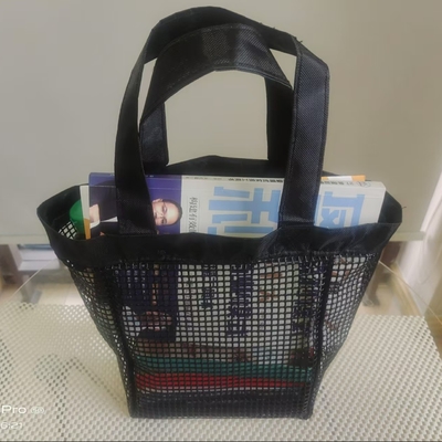 OEM Servisi Plaj Dış Sporları veya Alışveriş için PVC Mesh Depolama Çantası