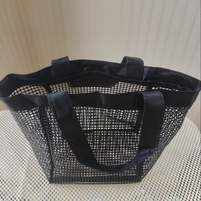Balıkçılık alışveriş veya spor depolama çantası için çok fonksiyonel daha güçlü PVC kaplı ağlı çanta