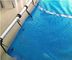 500 Um Suya Dayanıklı Kış Havuz Örtüleri Yerden Yalıtım PE Mavi Plastik Güneş Havuz Örtüsü