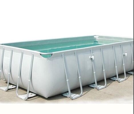 Metal çerçeveli hafif PVC şişme yüzme havuzu Ev Kullanımı İçeride