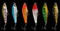 6 Renk 7.5CM/8.6g 8 # Kanca Kefal, Levrek, Yayın Balığı Plastik ABS Balıkçılık Yemi Kalem Lures