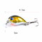 10 Renk 3CM/3.1g 10#Hook 3D Gözler Plastik Sert Yem 0.10m-0.3M Yüzer Krank Balıkçılık Cazibesi