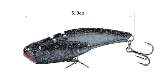 Çok daha uzun çekim VIB Balık avı yem 6 Renk 6.90CM/19.30g 8# Kanca