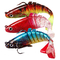 3 Renk 9 CM/17g 6 # Kanca 3D Gözler Plastik Yumuşak Yem Tam Yüzme Katmanı Çok Eklemli Balıkçılık Cazibesi