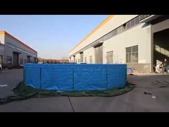 Yeni tarz katlanabilir 50000 litre PVC Tarpaulin Balık havuzu çelik ağlı balık tankı