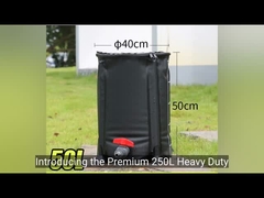 Sera PVC Bahçe Yağmur Fırınları, Katlanabilir Plastik Su Fırınları 150L Taşınabilir Su Tankları